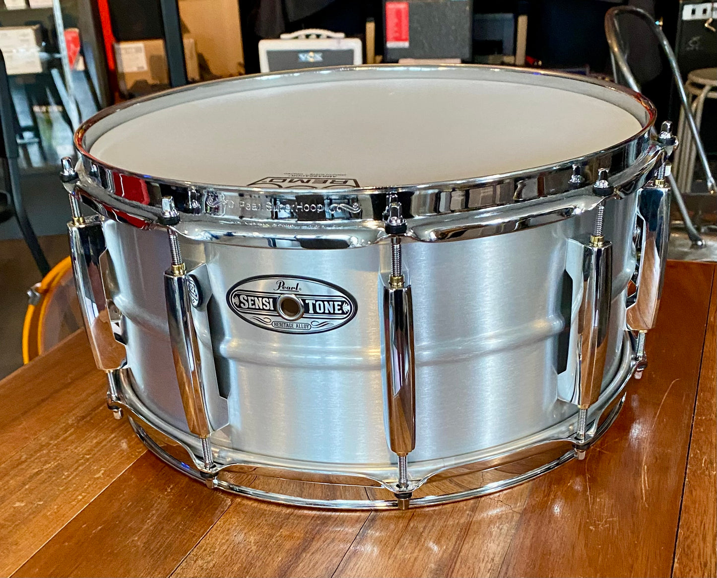 Pearl Crystal Beat Shell Pack & Snare Drum STH1465AL with Tom Stand Used