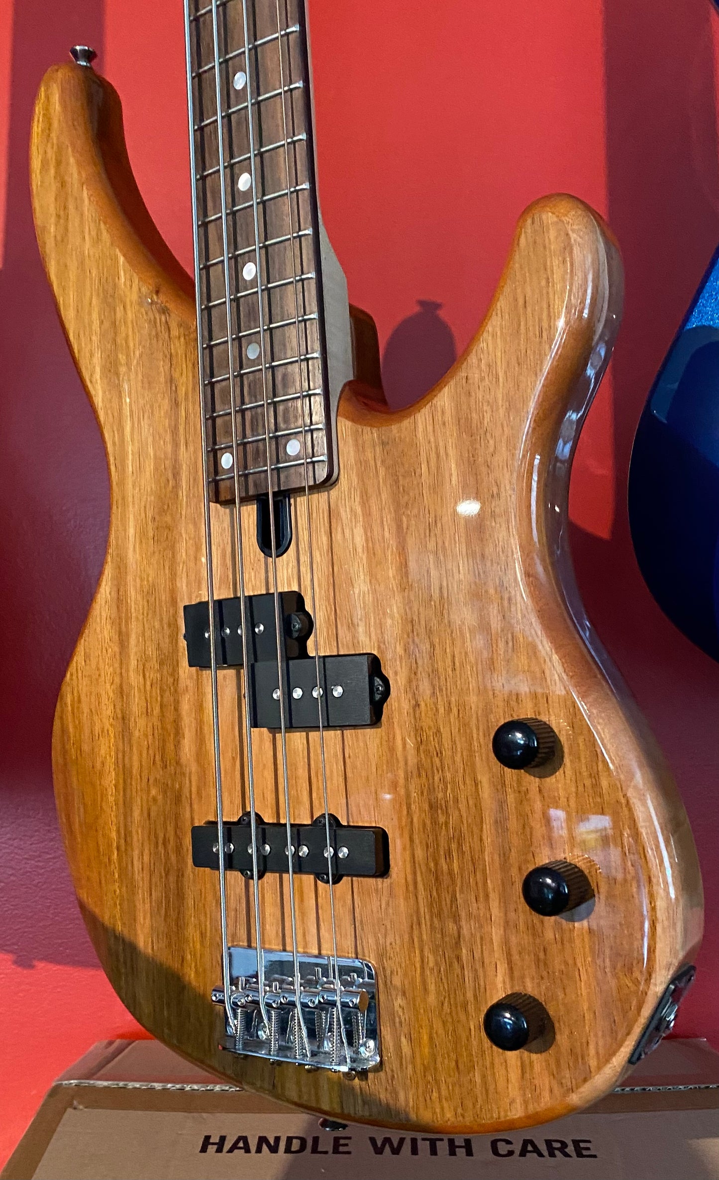 Used Yamaha TRBX174EW NAT Exotic Wood Top Electric Bass Guitar