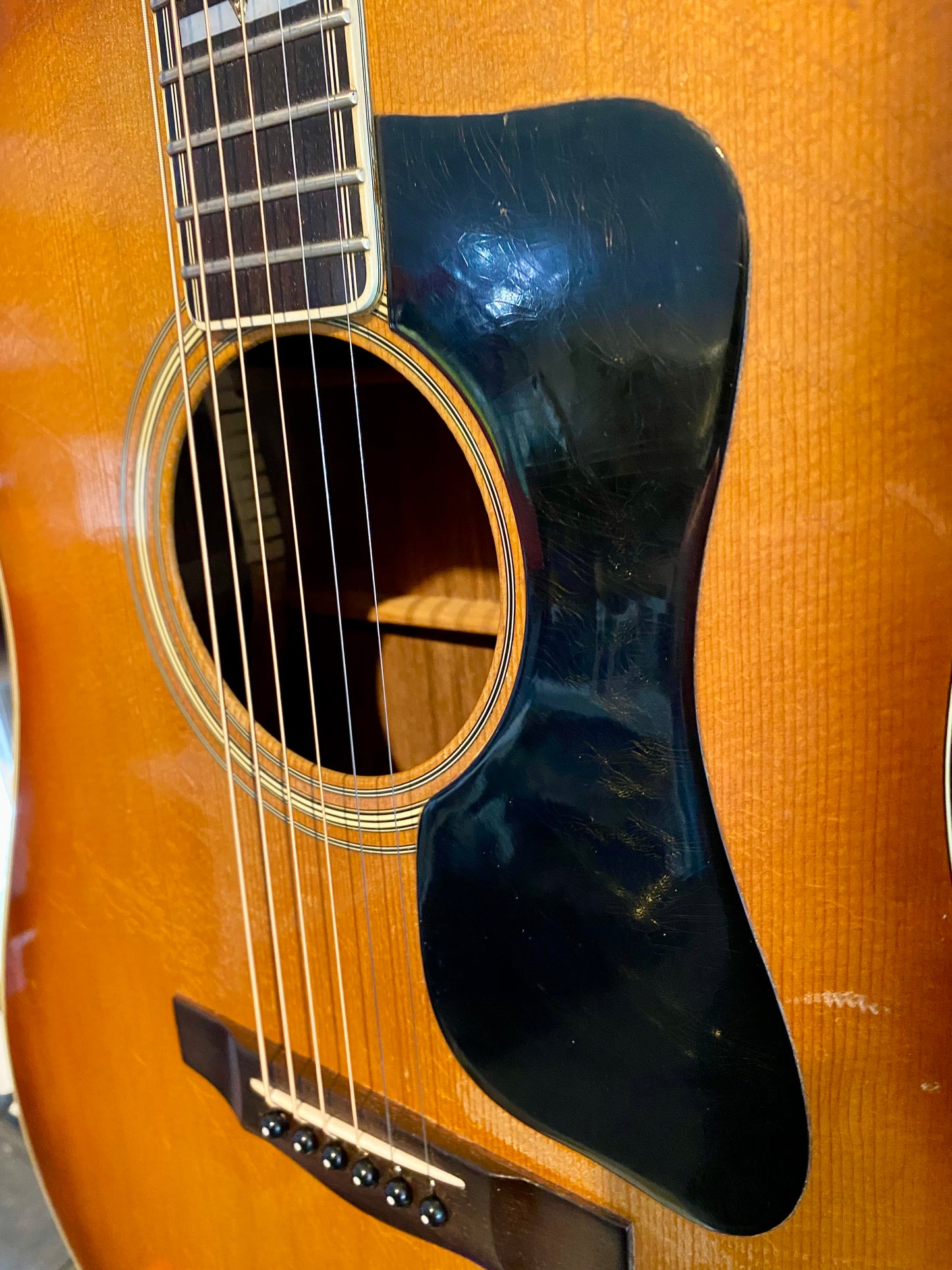1976 Guild D55 Acoustic Guitar w/Piezo Pick-Up and Case