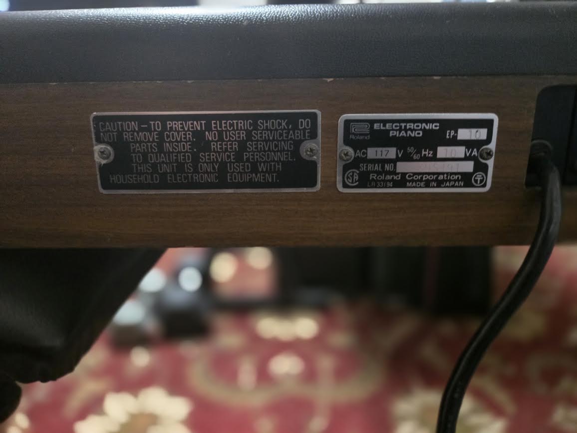 Vintage Roland EP-10 Digital Piano MI Japan - Consignment