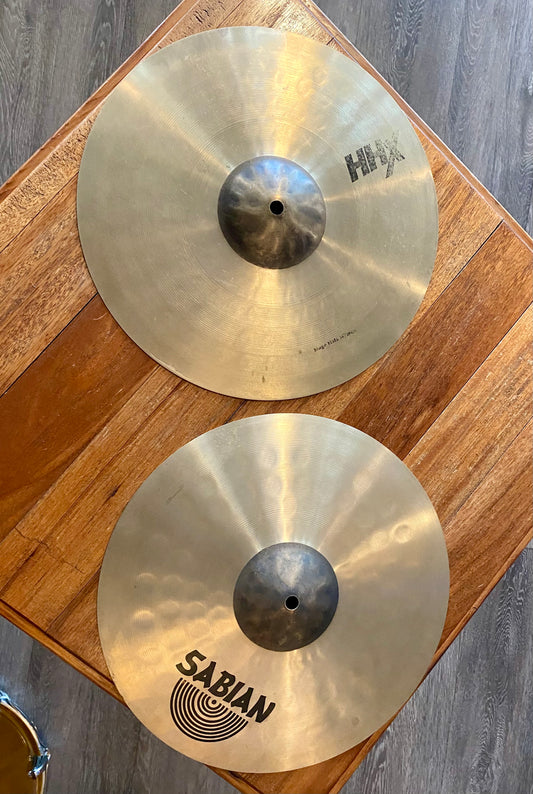 Sabian HHX Stage 14" Hi Hat Cymbals - Pair - Used