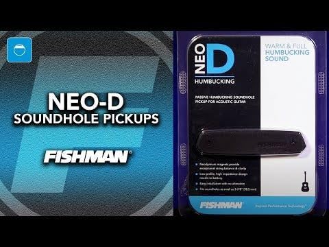 Fishman Neo-D04 Passive Single Coil Soundhole Pickup - Wood Finish