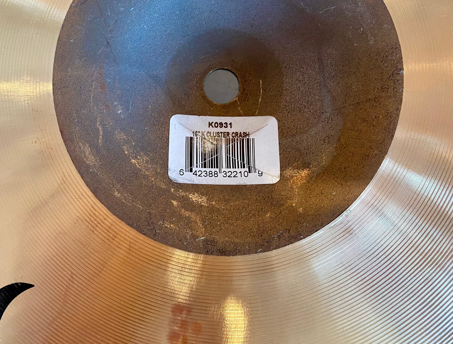 Zildjian K 16" Cluster Crash Cymbal Used - K0931