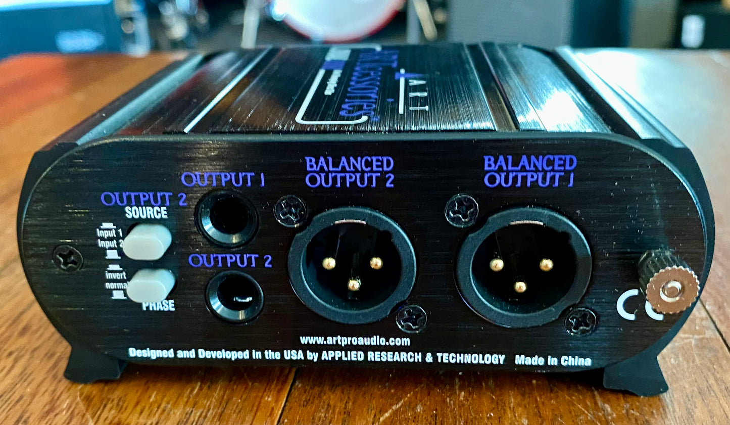 ART Pro Audio Art Dual Re-Amping Direct Box w/Level Attenuators DUALRDB -Used