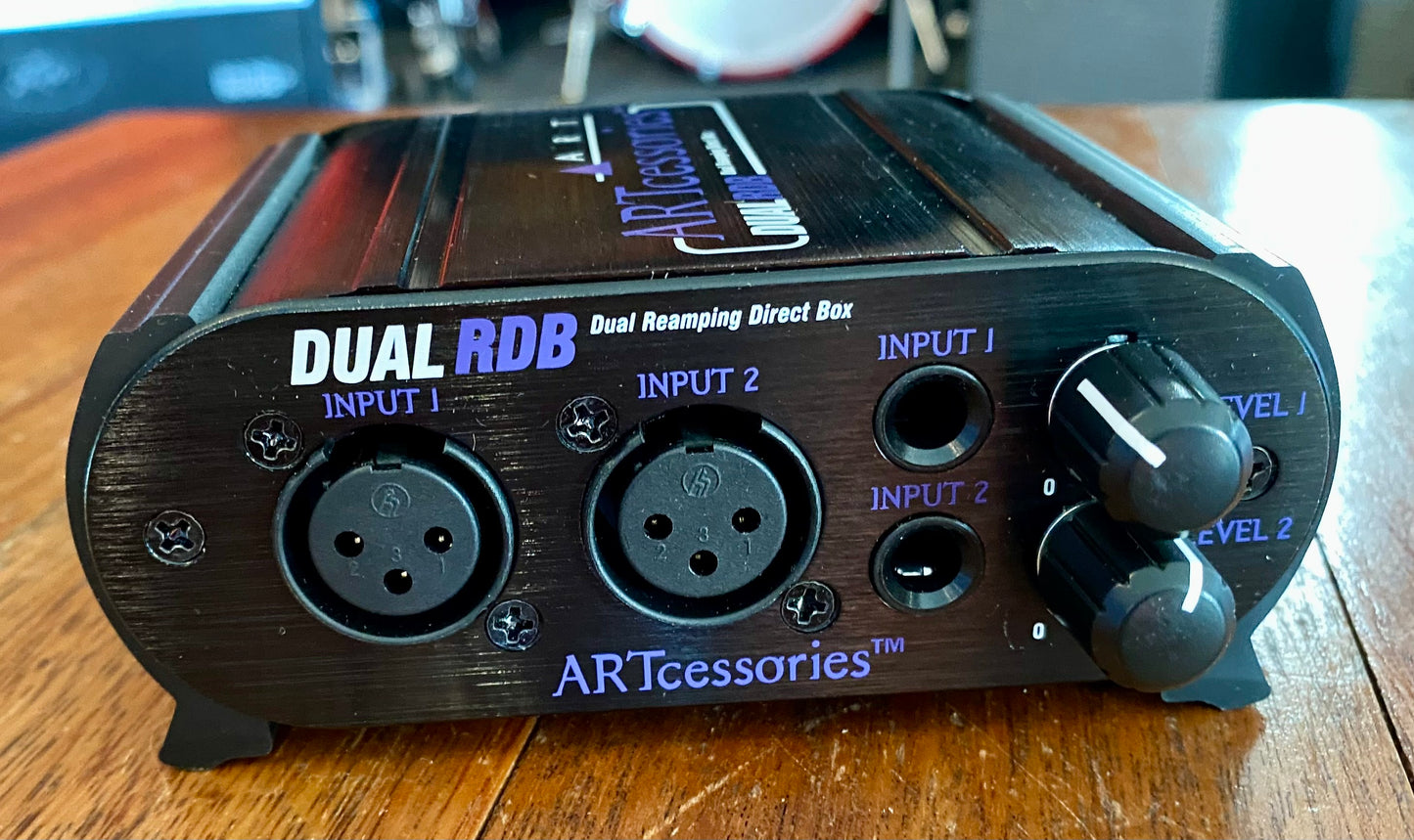 ART Pro Audio Art Dual Re-Amping Direct Box w/Level Attenuators DUALRDB -Used