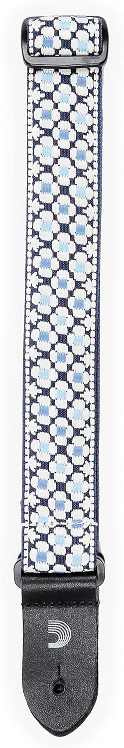 D'Addario UKE STRAP JAQUARD 15UKE01 BLUE - 1.5"