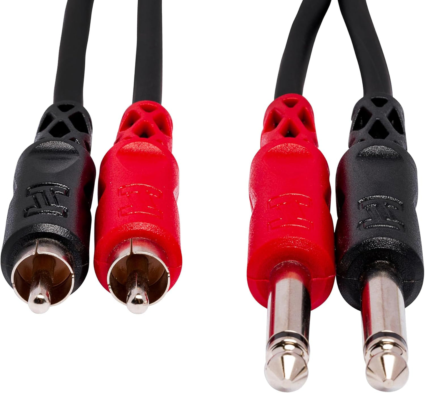 Hosa Unbalanced Interconnect Dual 1/4 in TS to Dual RCA - 4 Metres CPR-204