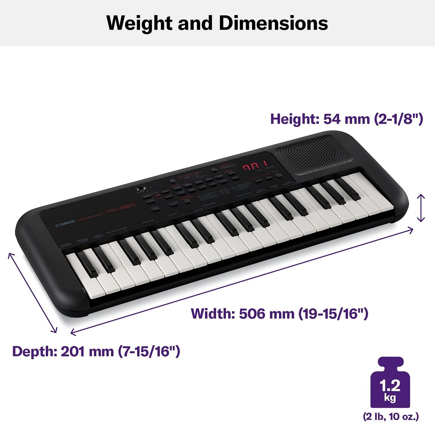 Yamaha PSS-A50 37 Key Mini Keyboard with Adapter