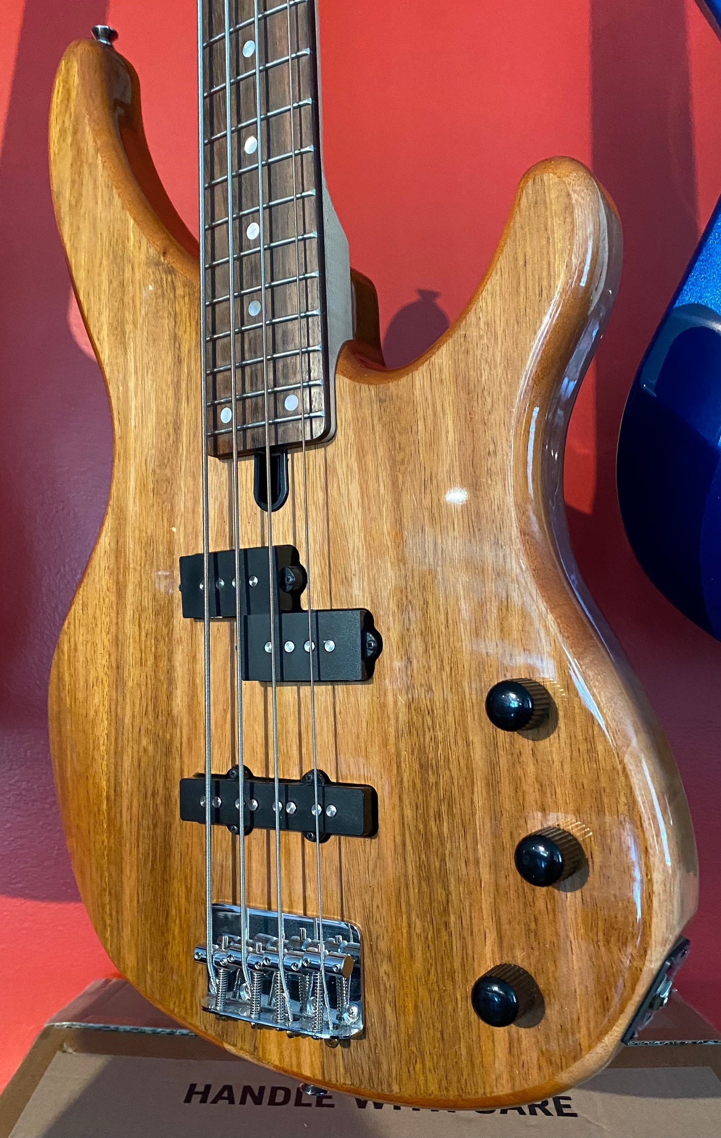 Used Yamaha TRBX174EW NAT Exotic Wood Top Electric Bass Guitar