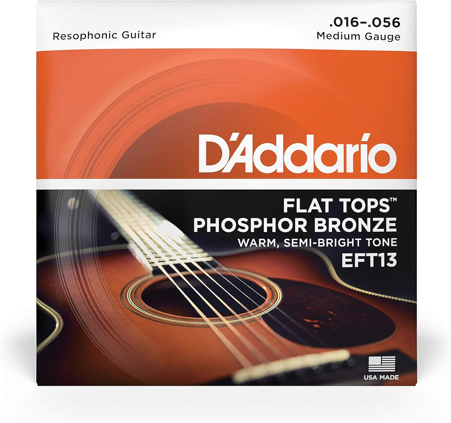 D'Addario Flat Top EFT Phosphor Bronze Acoustic Guitar Strings