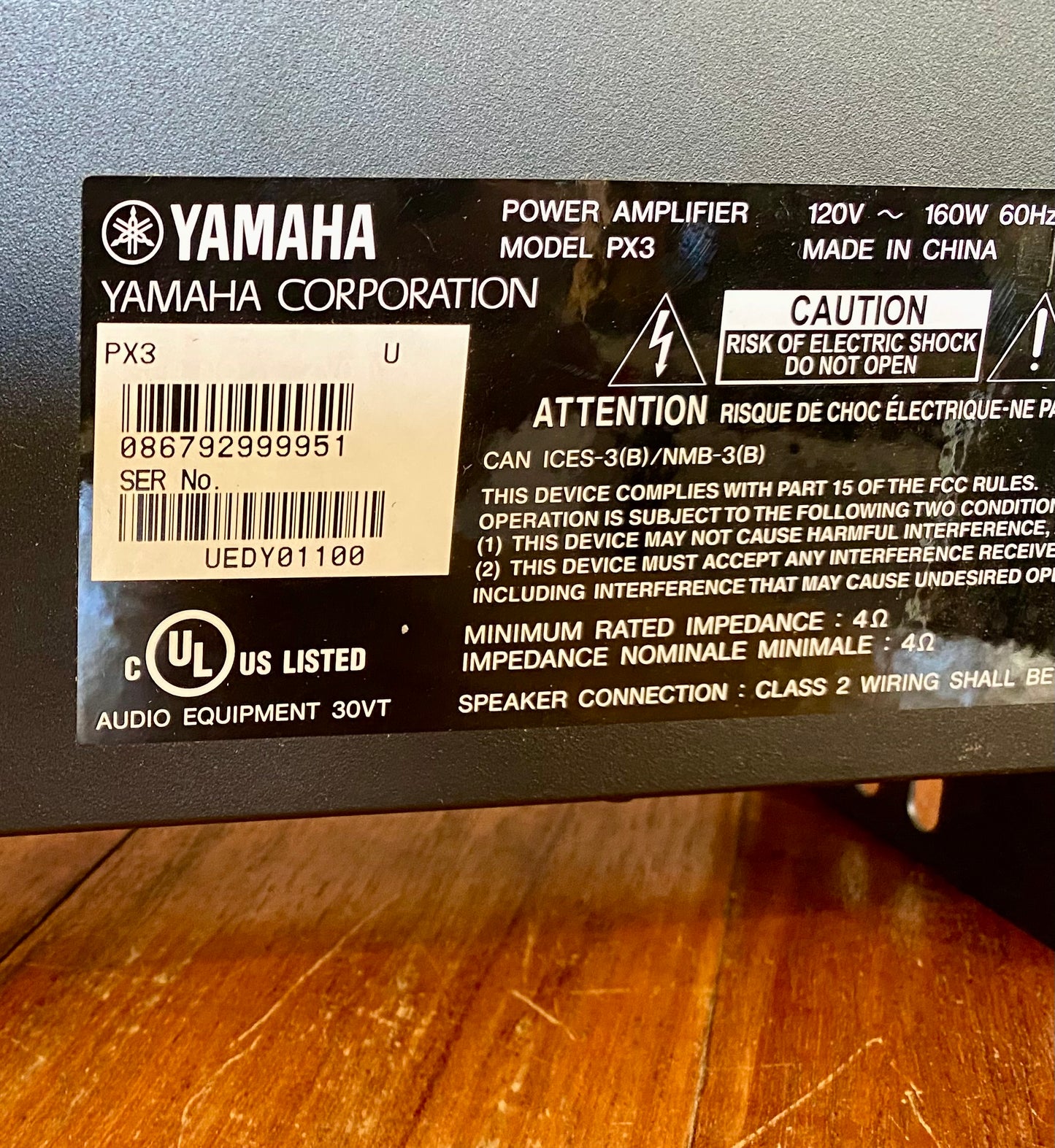 Yamaha Full PA EMX5 Powered Mixer, PX3 Power Amp, CBR10 x 2, CXS115XLF Sub - Used