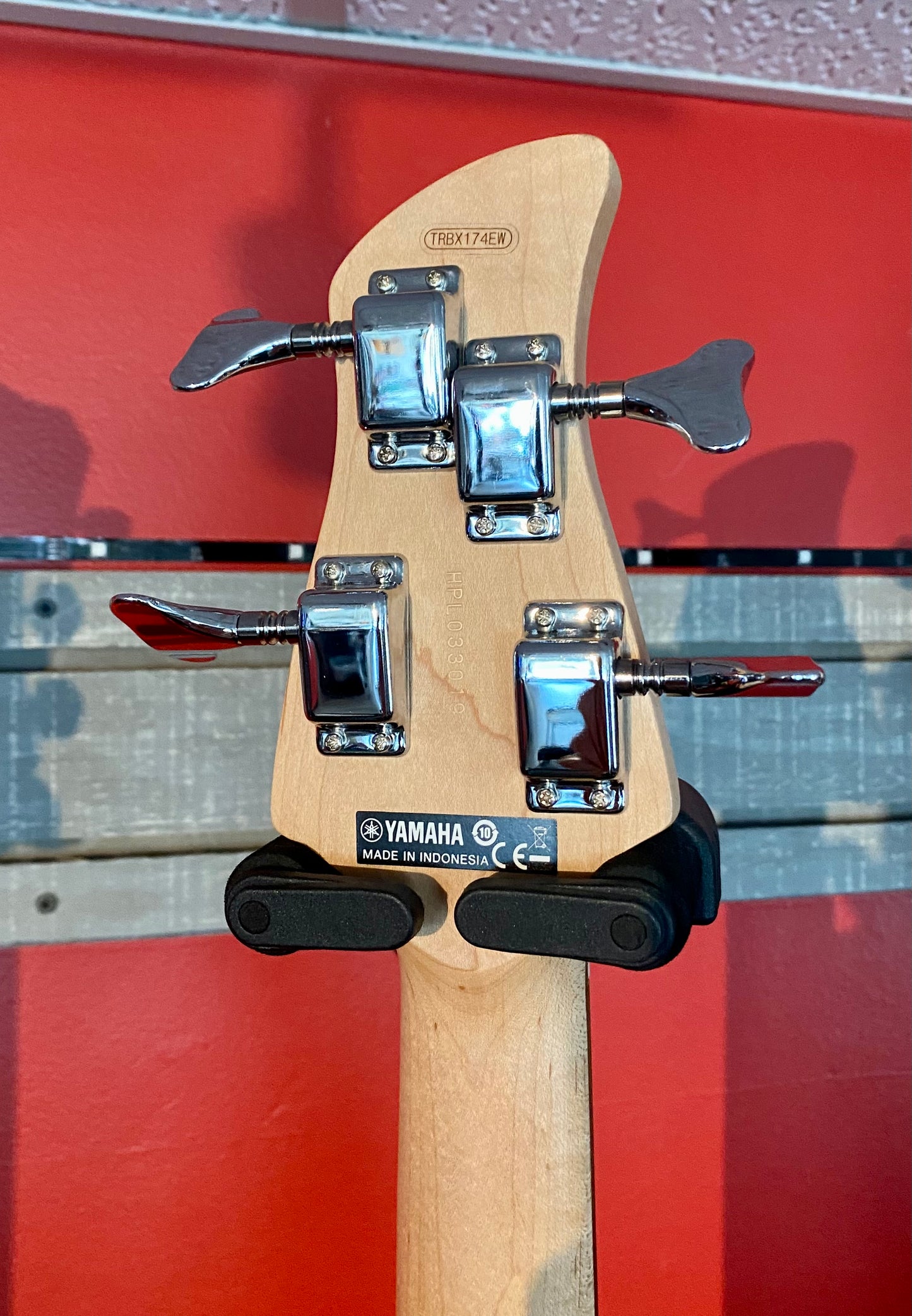 Used Yamaha TRBX174EW NAT Exotic Wood Top Electric Bass Guitar