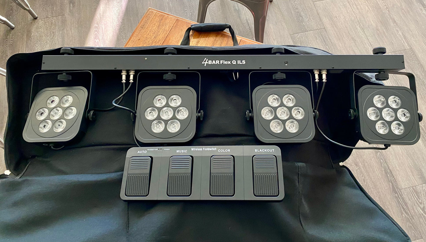 Chauvet DJ 4Bar Flex Q ILS - Complete RGBA LED Wash Lighting System with Stand -Used