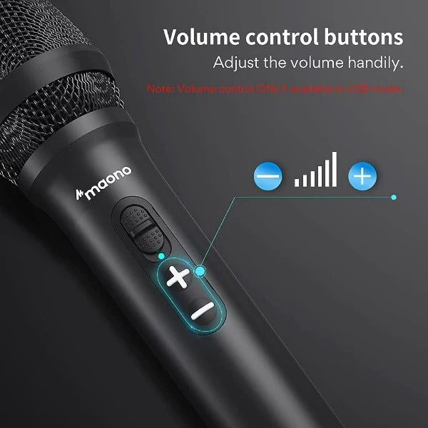 Maono USB / XLR Cardioid Dynamic Broadcast Microphone AUHD300T