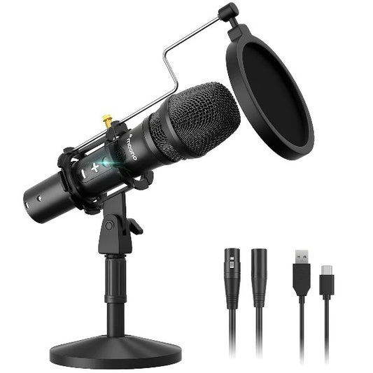 Maono USB / XLR Cardioid Dynamic Broadcast Microphone AUHD300T