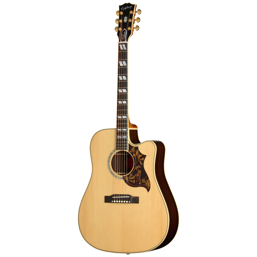 Epiphone Hummingbird Deluxe EC Acoustic/Electric Guitar with Case