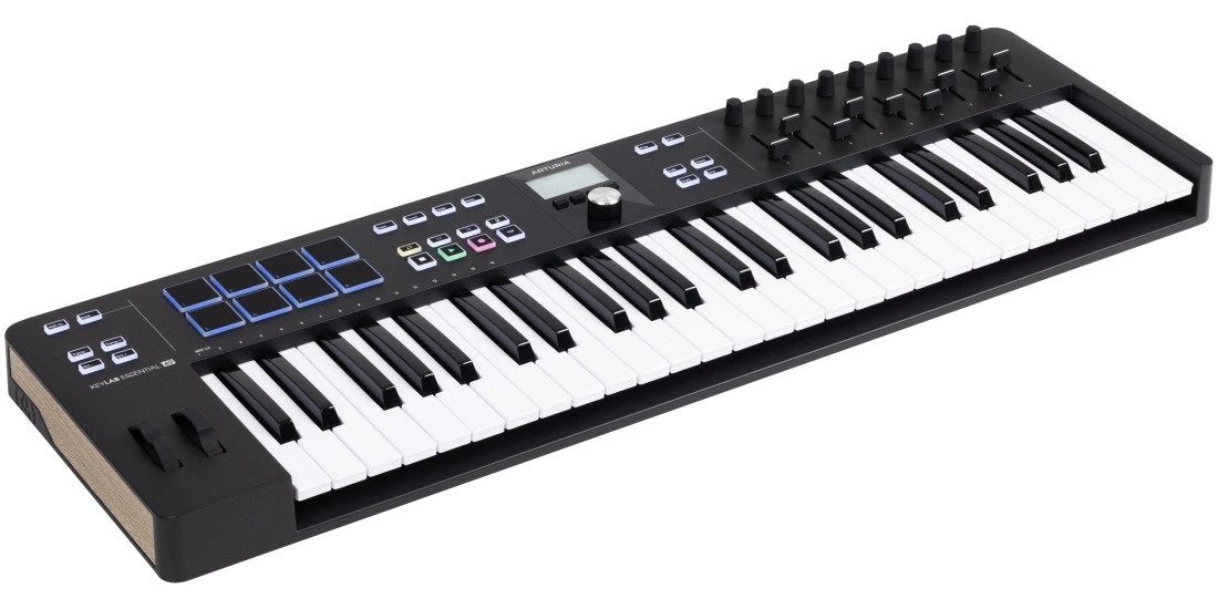 Arturia KeyLab Essential 49 MK3 Universal MIDI Controller Keyboard, Black KEYLABESSENTIAL49MK3BK