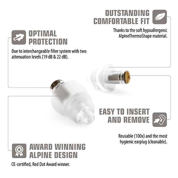Alpine Hearing Protection MusicSafe Earplugs for Musicians