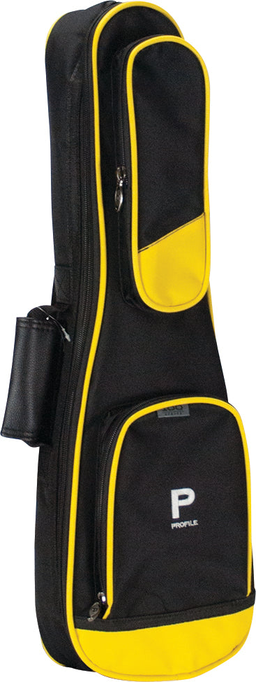 Profile Quality Soprano Ukulele Bag, Yellow PRUKS100-YW