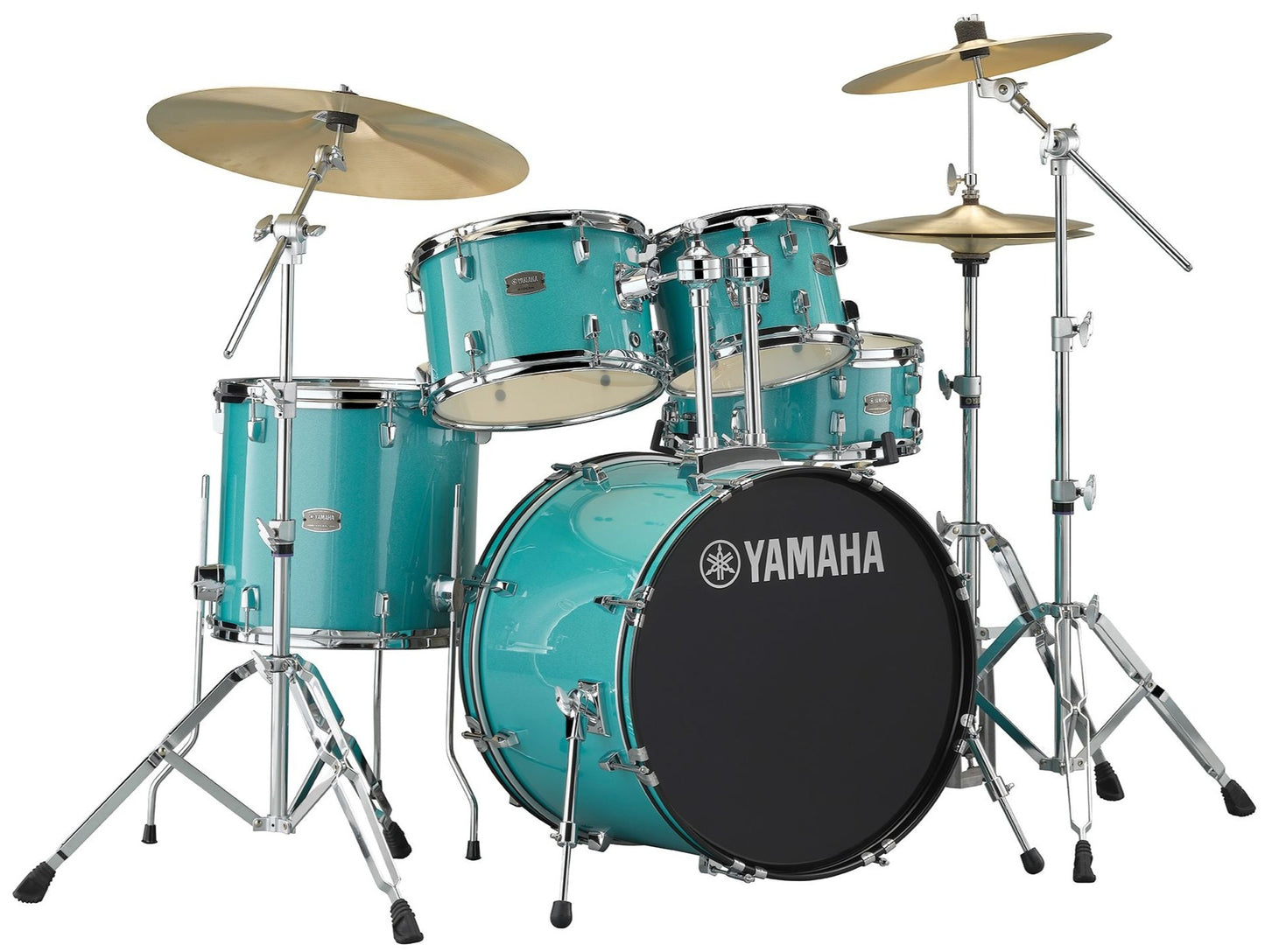 Yamaha Rydeen Drum Set w/ Hardware & Paiste Cymbals RDP0561 10, 12, 14FT, 14 SD, 20 Bass Drum