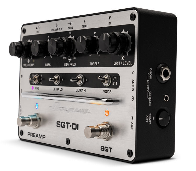 Ampeg SGT-DI™ preamp and DI Stomp box