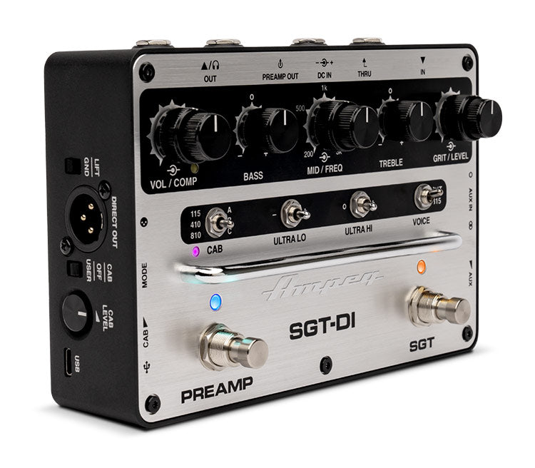Ampeg SGT-DI™ preamp and DI Stomp box