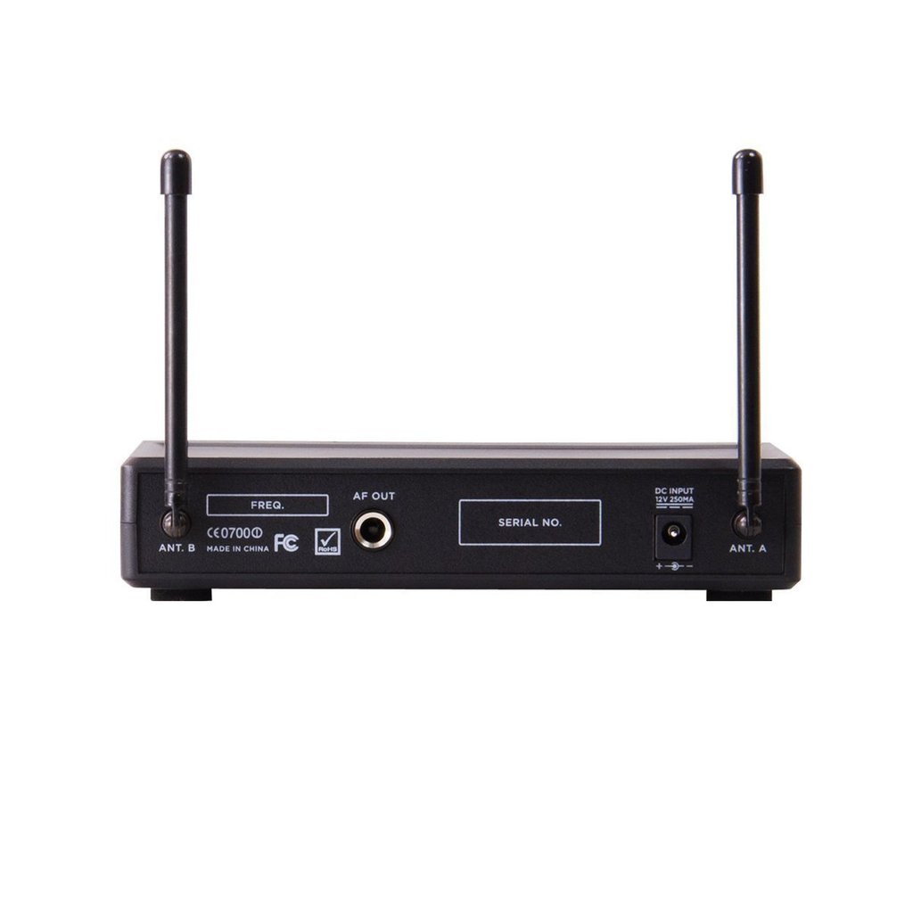 Gemini Dual Channel Wireless Headset Lavalier Microphone System, UHF-02HL-S12
