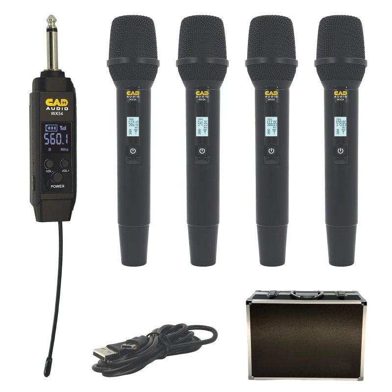 CAD Four-Channel Wireless Handheld Microphone System WX54