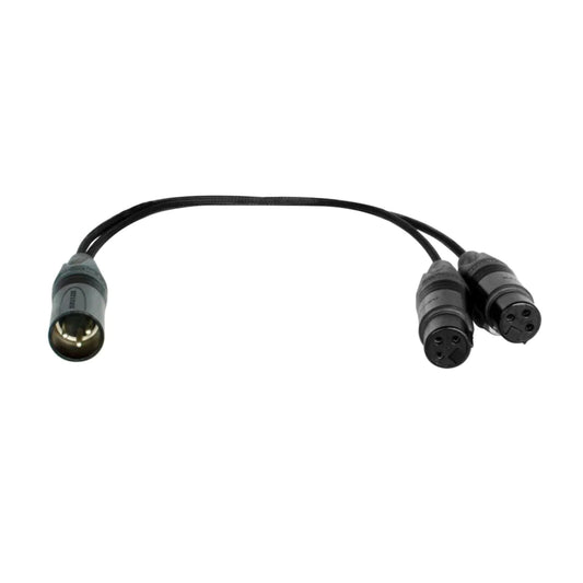 Digiflex CY-1MX-2FX-1 Y Cable XLR M / 2 × XLR F 1 Foot