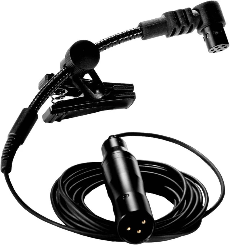 Apex Compact Clip-on Instrument Condenser Microphone APEX565