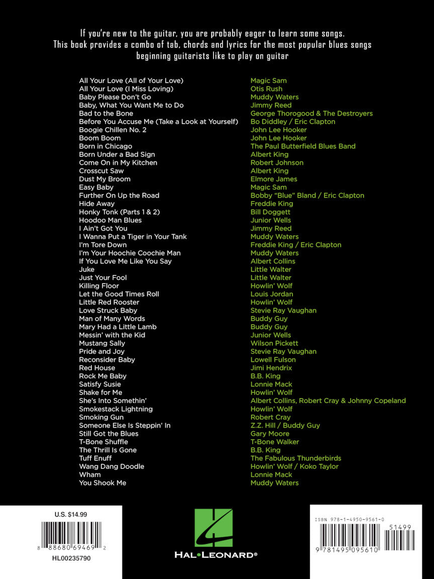 FIRST 50 BLUES SONGS YOU SHOULD PLAY ON GUITAR