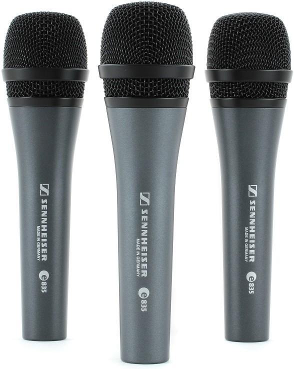 Sennheiser 3-Pack E 835 Dynamic Cardioid Live Vocal Microphone - Rockit Music Canada