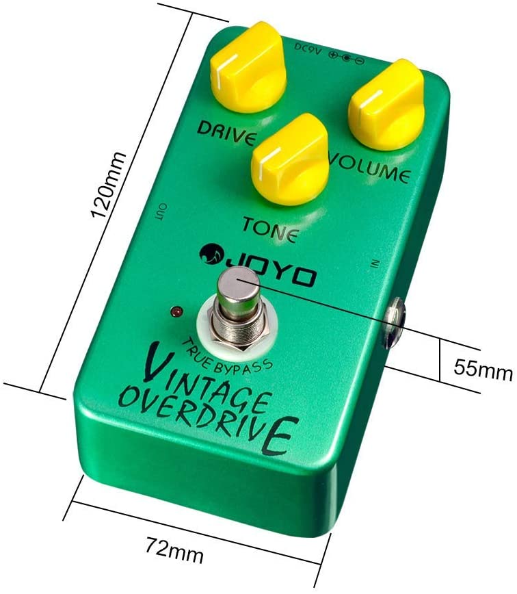 Joyo Vintage Overdrive Guitar Effect Pedal with True Bypass JF-01