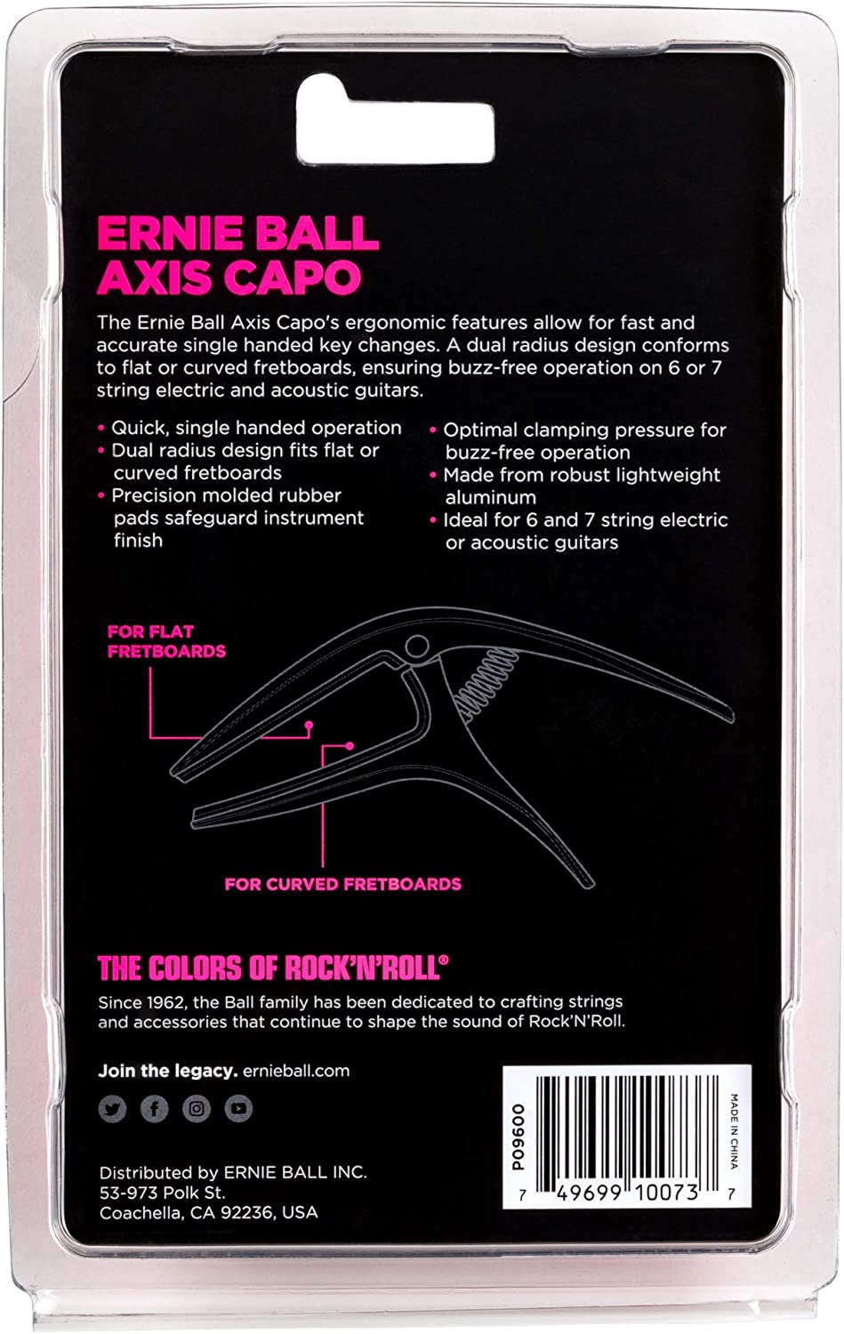 Ernie Ball Axis Guitar Capo