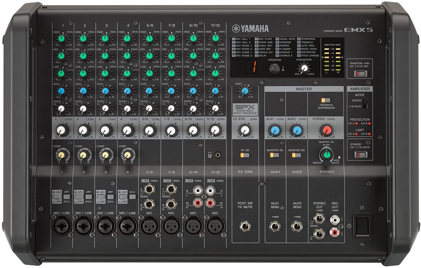 Yamaha EMX5 & EMX7 Powered Mixers