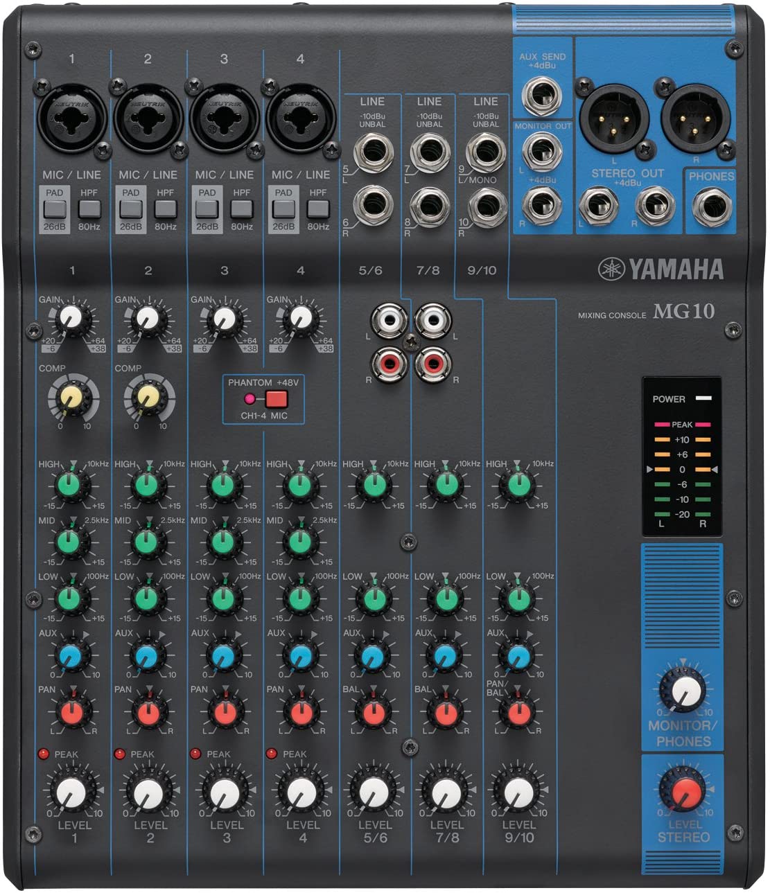 Yamaha MG10 10-Channel Mixer
