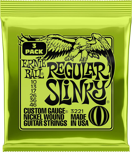 Ernie Ball Slinky Electric Guitar Strings 3 - Pac