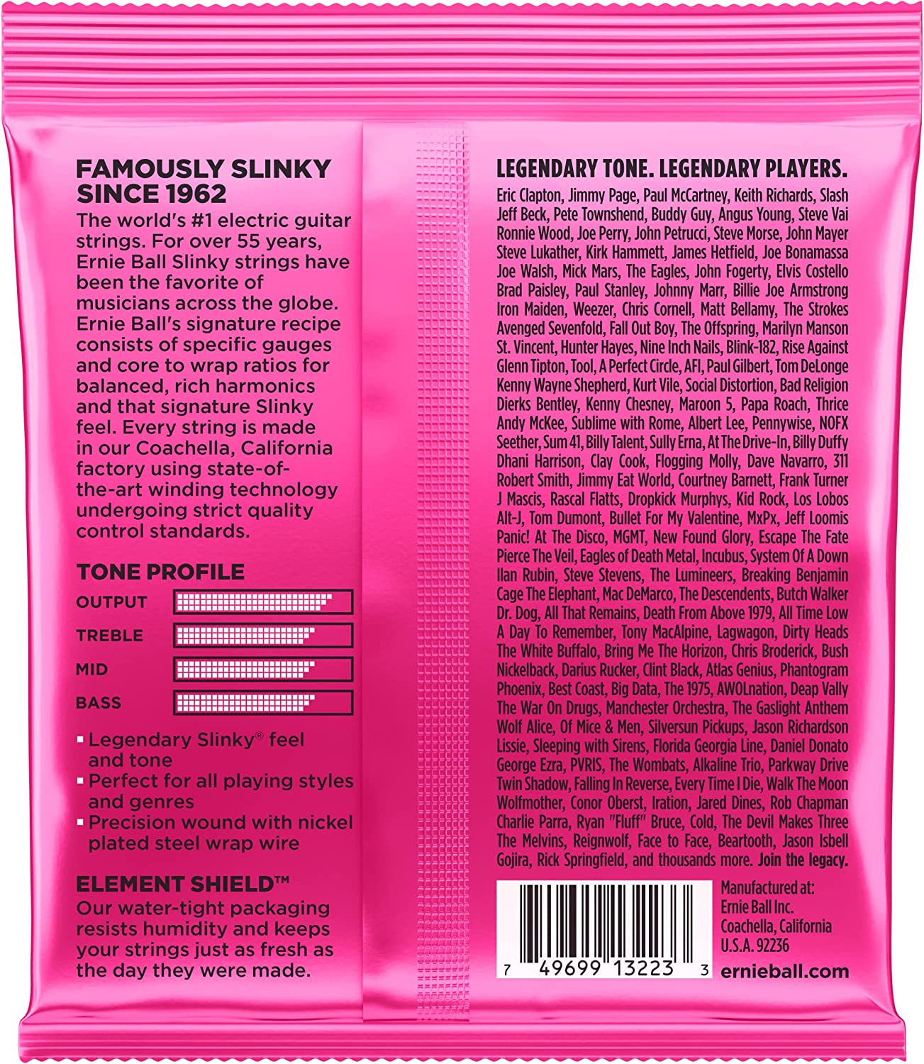 Ernie Ball Slinky Electric Guitar Strings 3 - Pac
