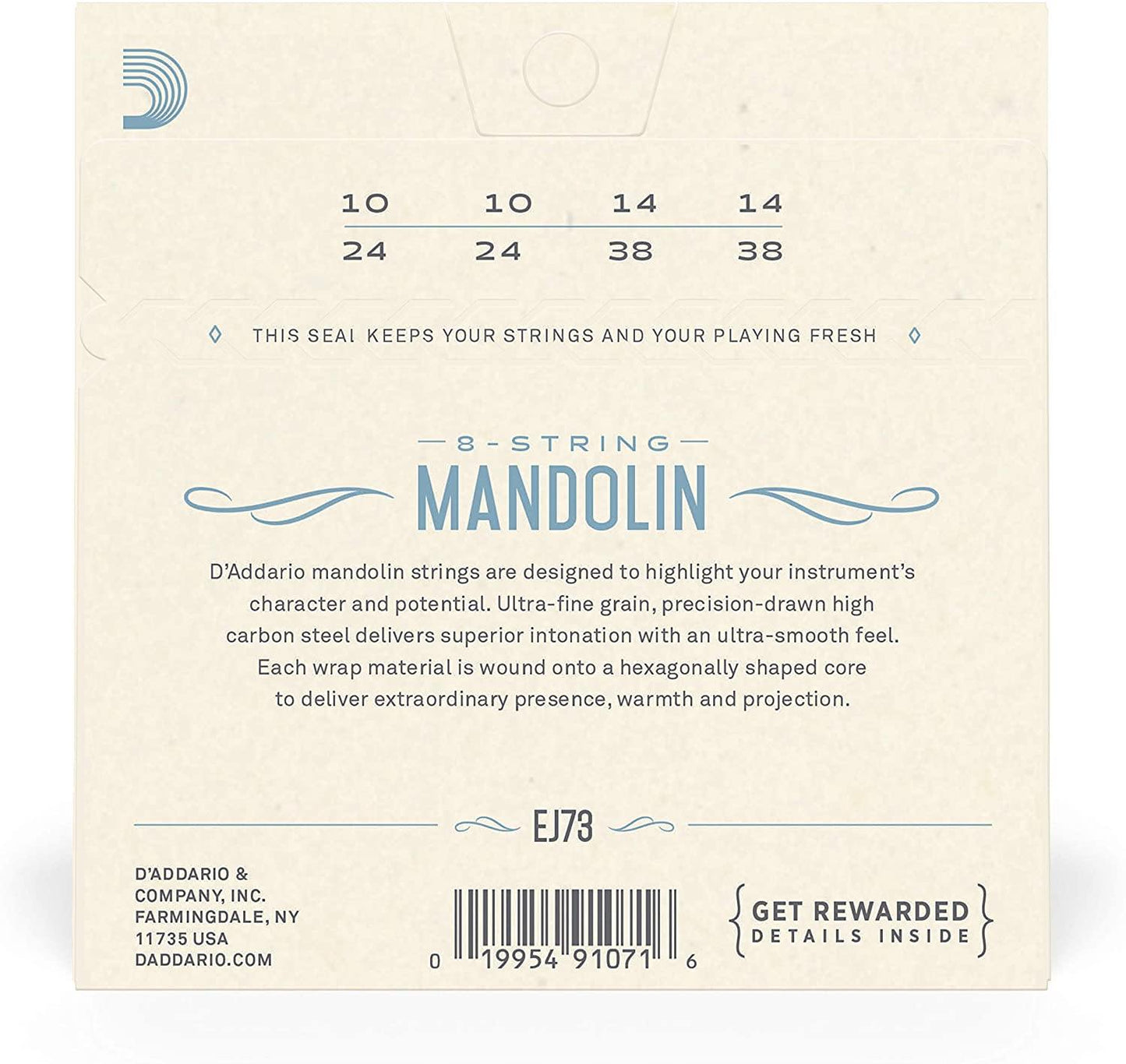 D'Addario EJ Phosphor Bronze Mandolin Strings - Rockit Music Canada