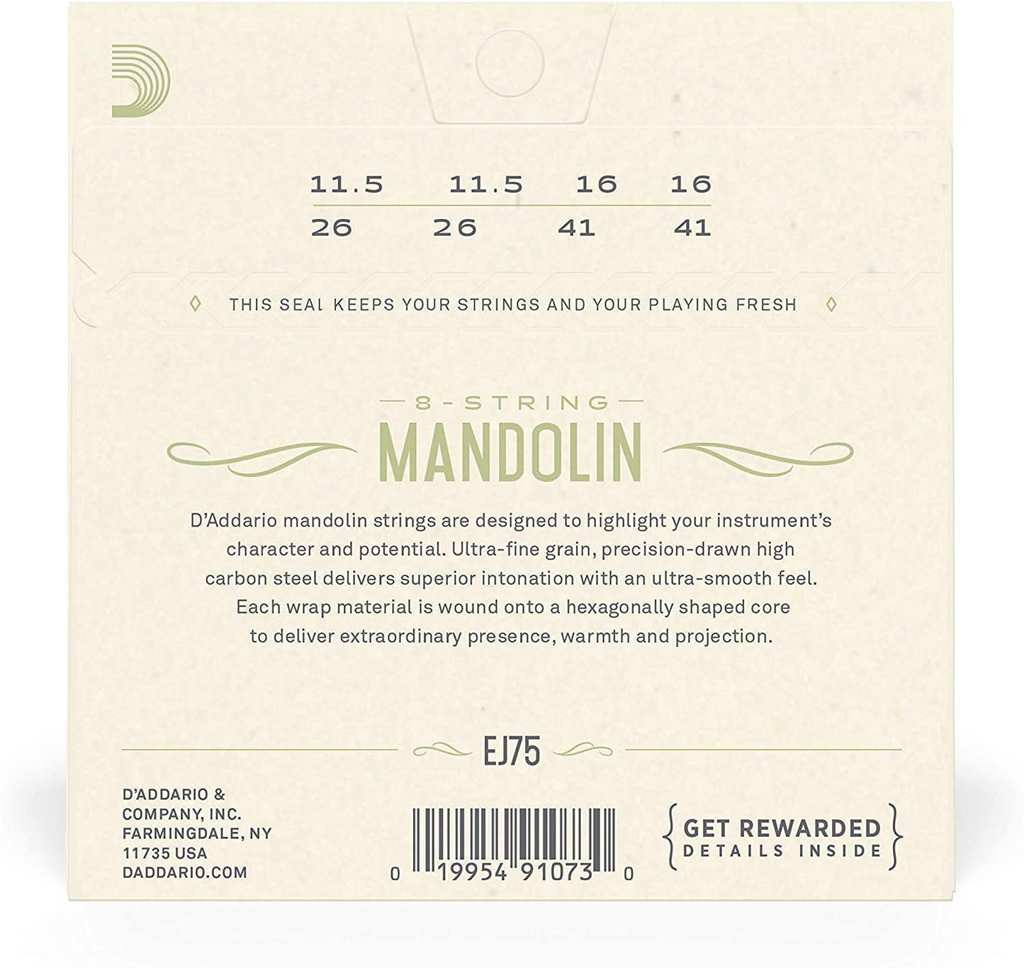 D'Addario EJ Phosphor Bronze Mandolin Strings - Rockit Music Canada