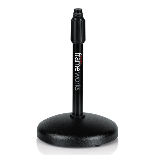 Gator Frameworks Round Base Desktop Mic Stand GFW-MIC-0501