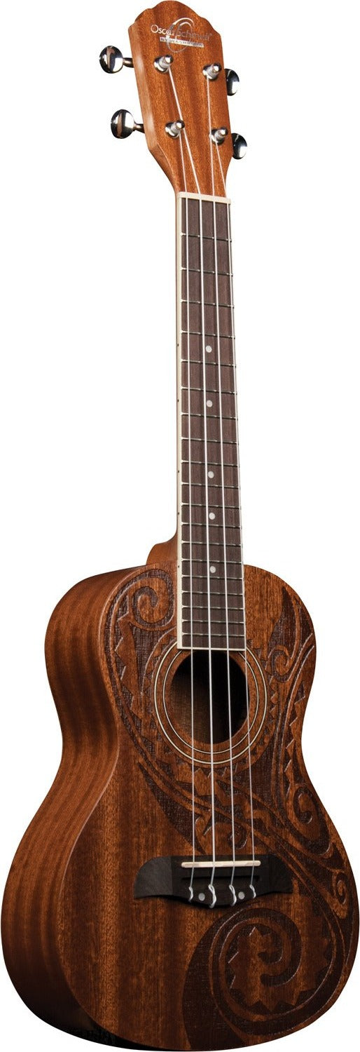 Oscar Schmidt Concert Tattoo Ukulele OU2TAT-A