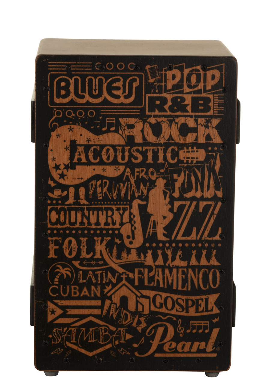 Pearl Primero Series Cajon, Music Genre Graphic PBC-124B