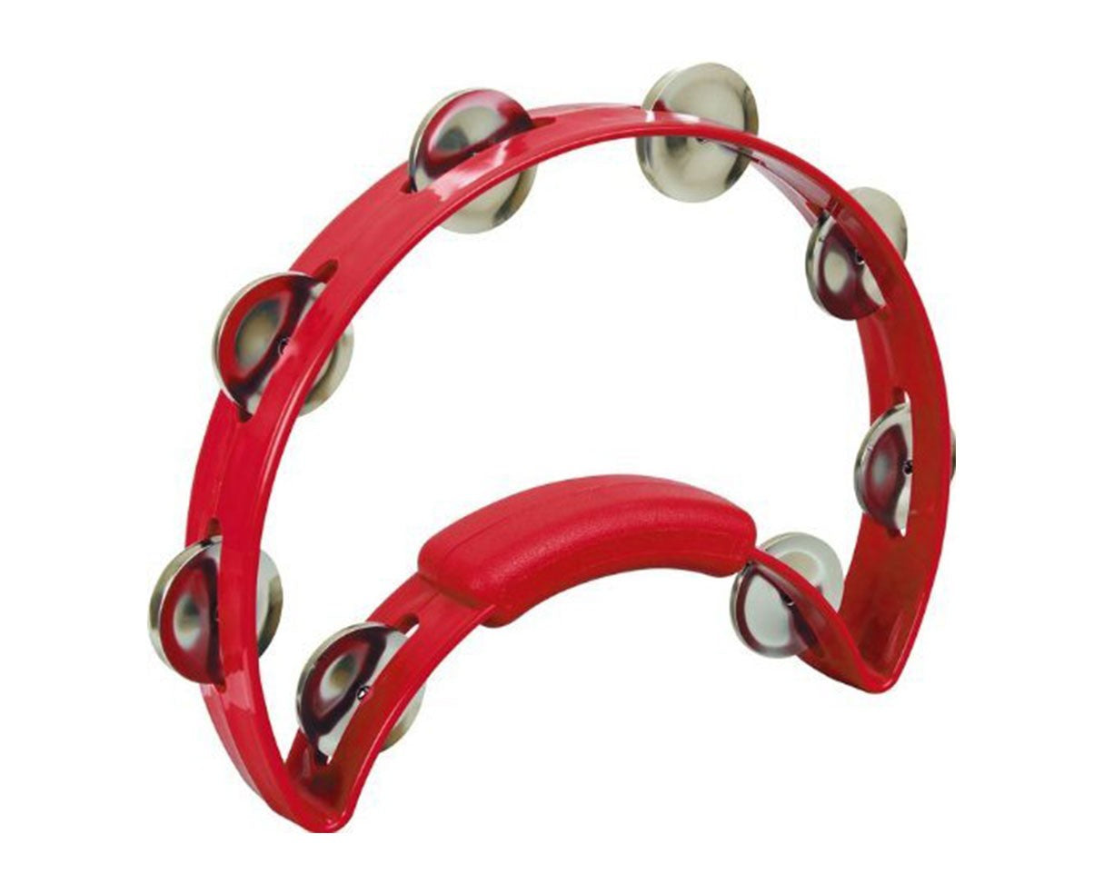 Rhythm Tech Red w/Nickel Jingles Solo Tambourine RT1230