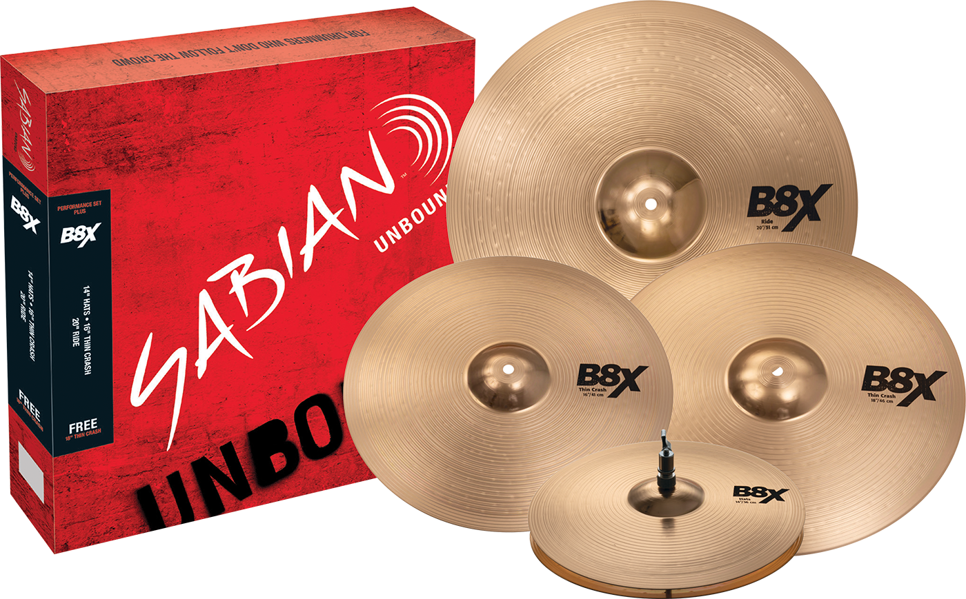 Sabian B8X Performance Set Plus Cymbal Pack