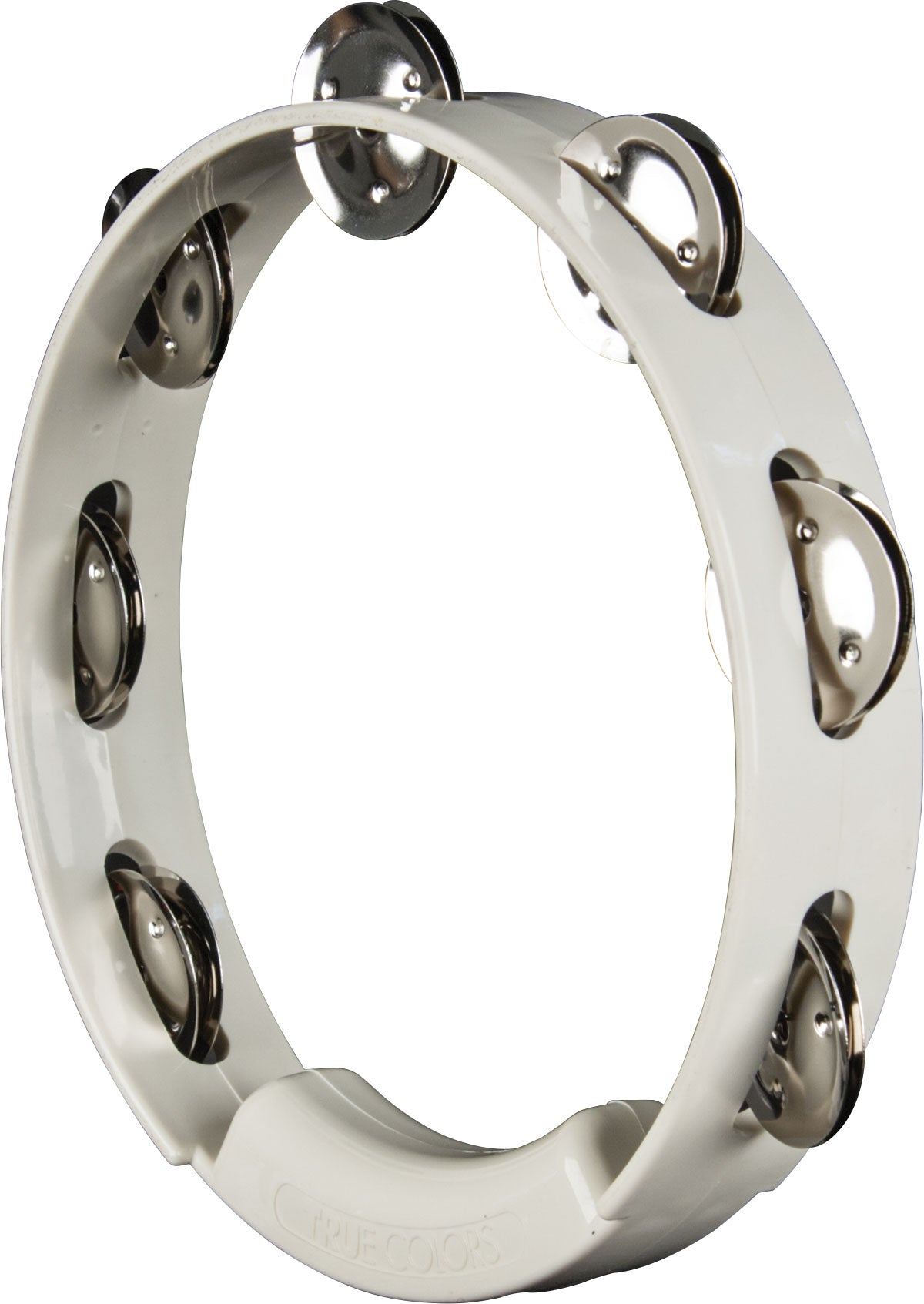 Rhythm Tech TC4028 White w/Nickel Jingles True Colors Tambourine
