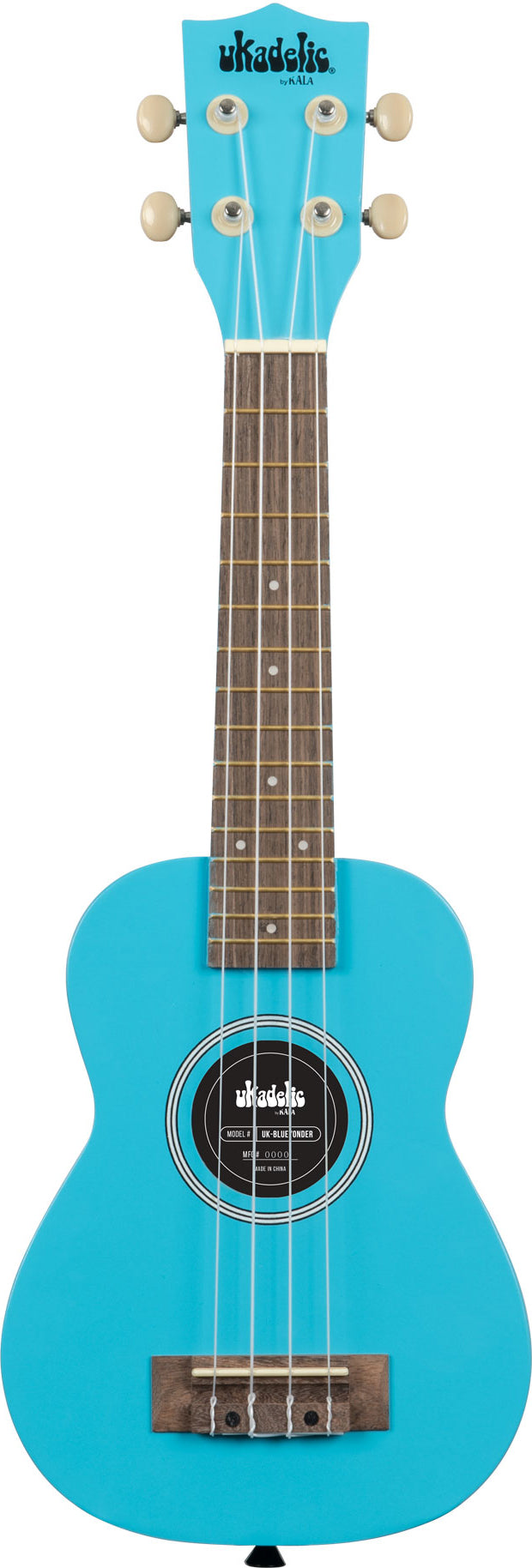 KALA SOLID COLOR UKADELIC WOOD SOPRANO UKULELE