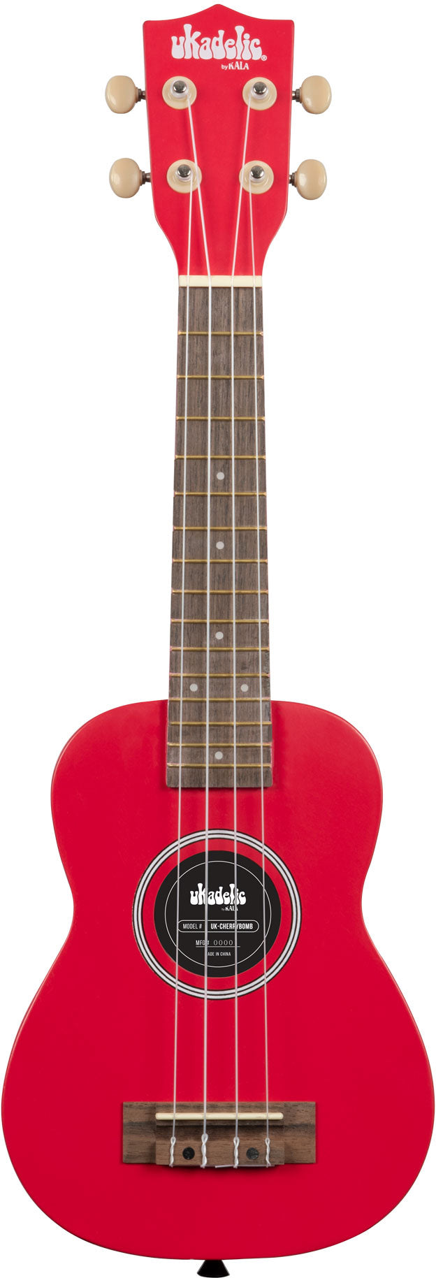 KALA SOLID COLOR UKADELIC WOOD SOPRANO UKULELE