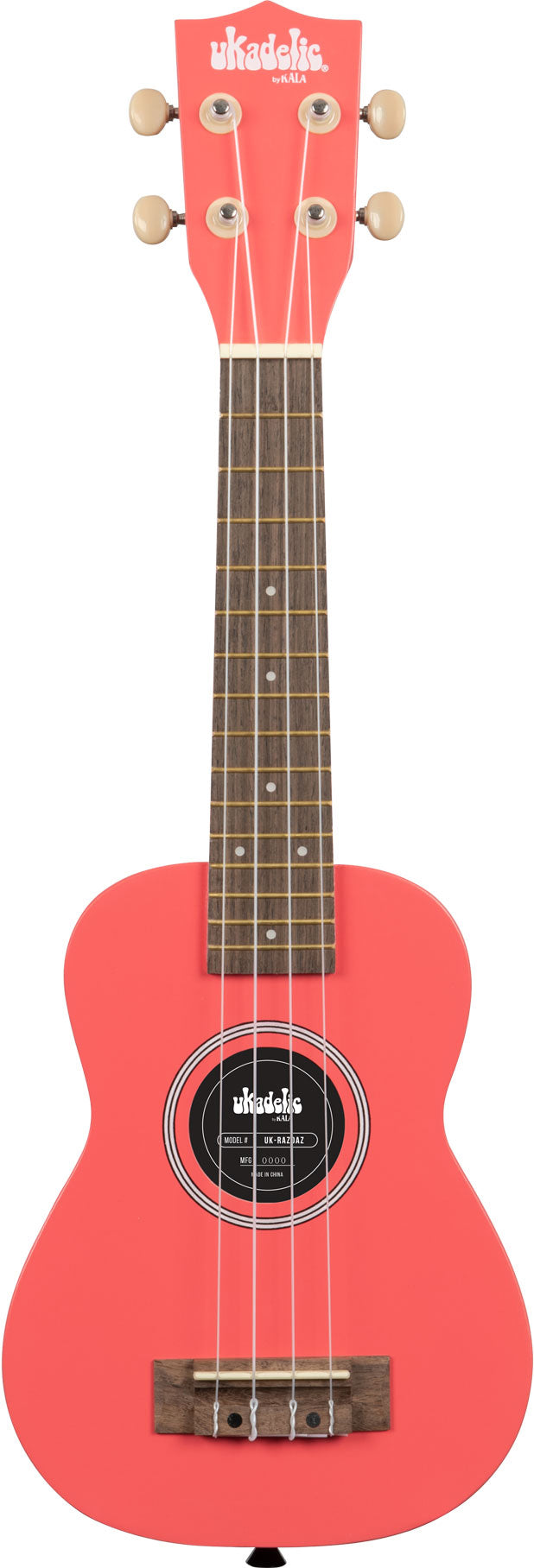 KALA SOLID COLOR UKADELIC WOOD SOPRANO UKULELE