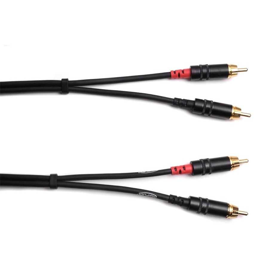 DIGIFLEX DUAL RCA TO DUAL RCA CABLE - 6 FOOT HE-2R/2R-6
